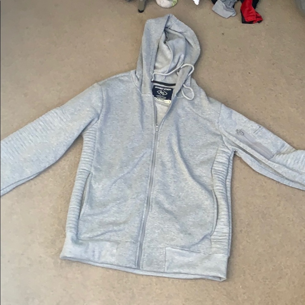 All grey hoodie